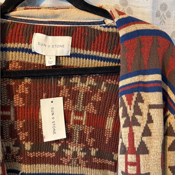 Men's Sun & Stone Aztec Cardigan - Picture 1 of 4